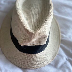 Straw Boater Hat from St. Tropez, Natural Color